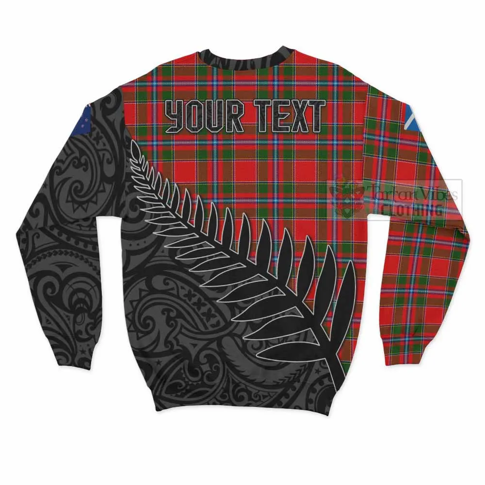 Butter Crest Tartan Sweatshirt with New Zealand Silver Fern Half Style