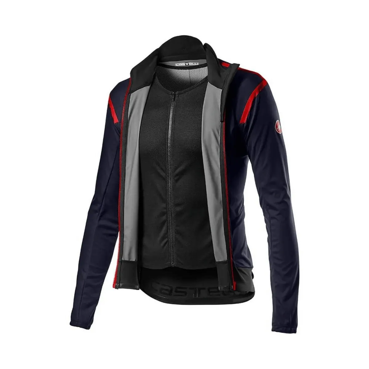 Castelli Alpha Ros 2 Jacket Blue Red