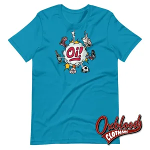 Coloured Oi! T-Shirt - Football, Fighting, Drinking & Boots by Duck Plunkett