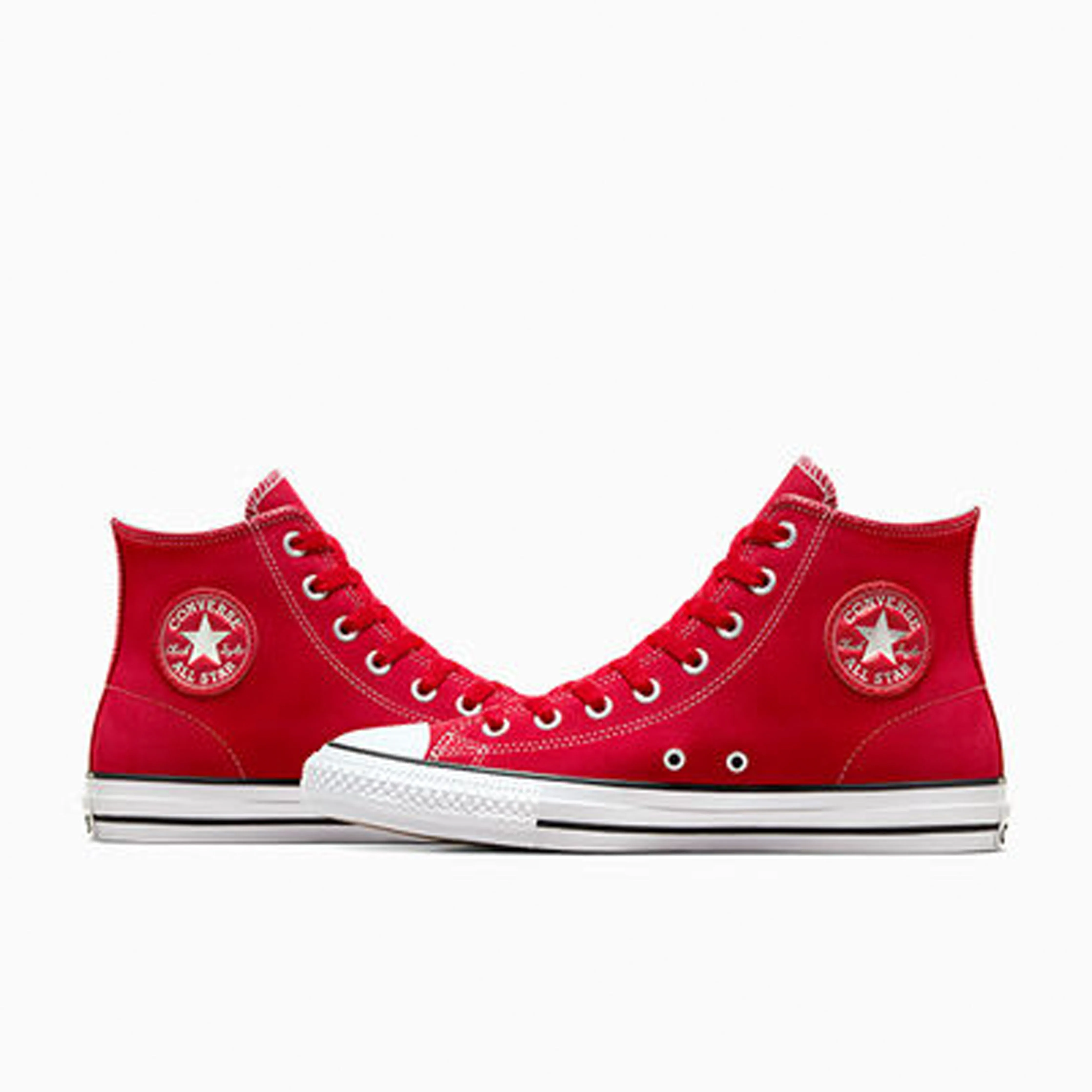 Converse CONS Chuck Taylor All Stars Pro Hi Skate Shoes - Red / White