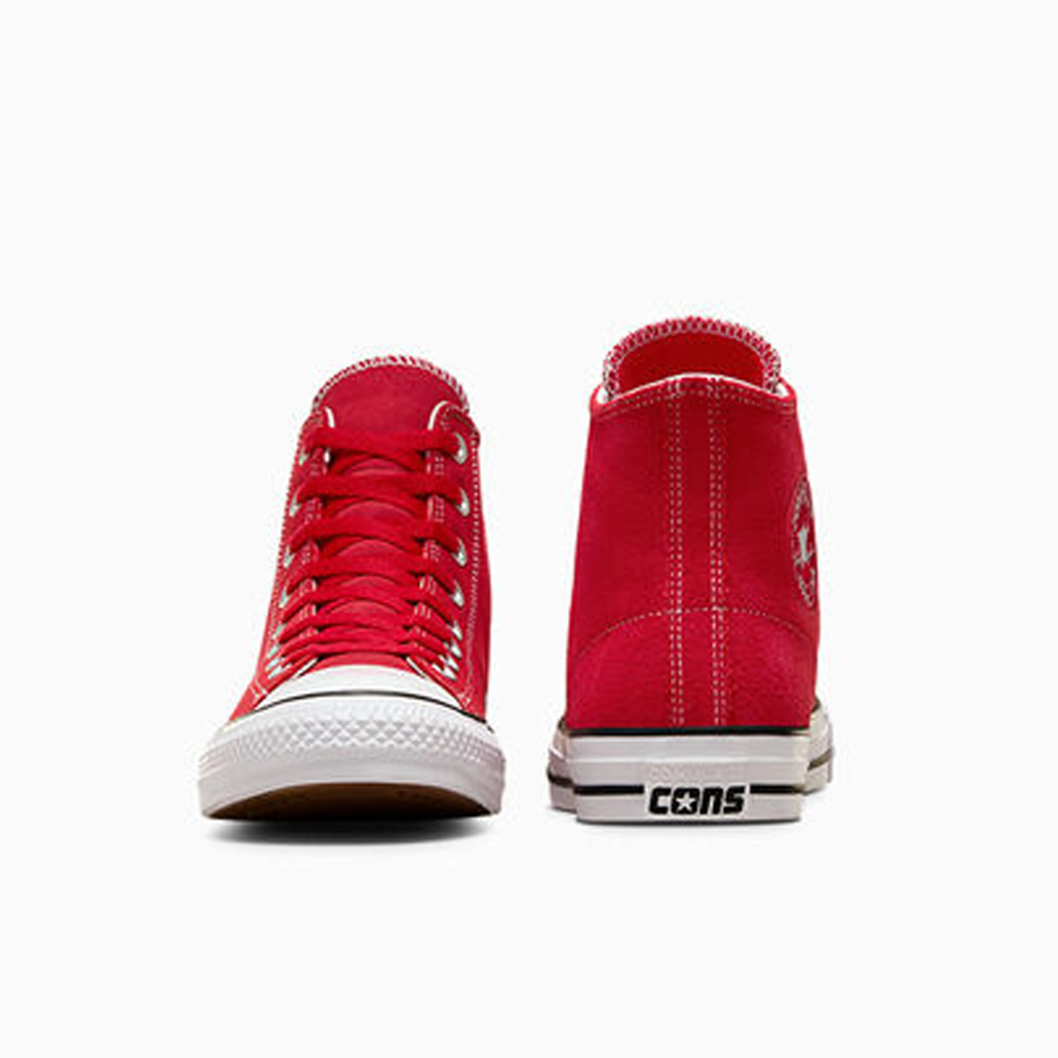 Converse CONS Chuck Taylor All Stars Pro Hi Skate Shoes - Red / White