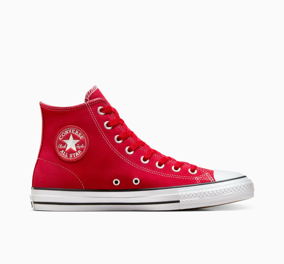 Converse CONS Chuck Taylor All Stars Pro Hi Skate Shoes - Red / White