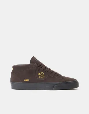 Converse Cons Louie Lopez Pro Mid Skate Shoes - Velvet Brown/Amarillo/Black