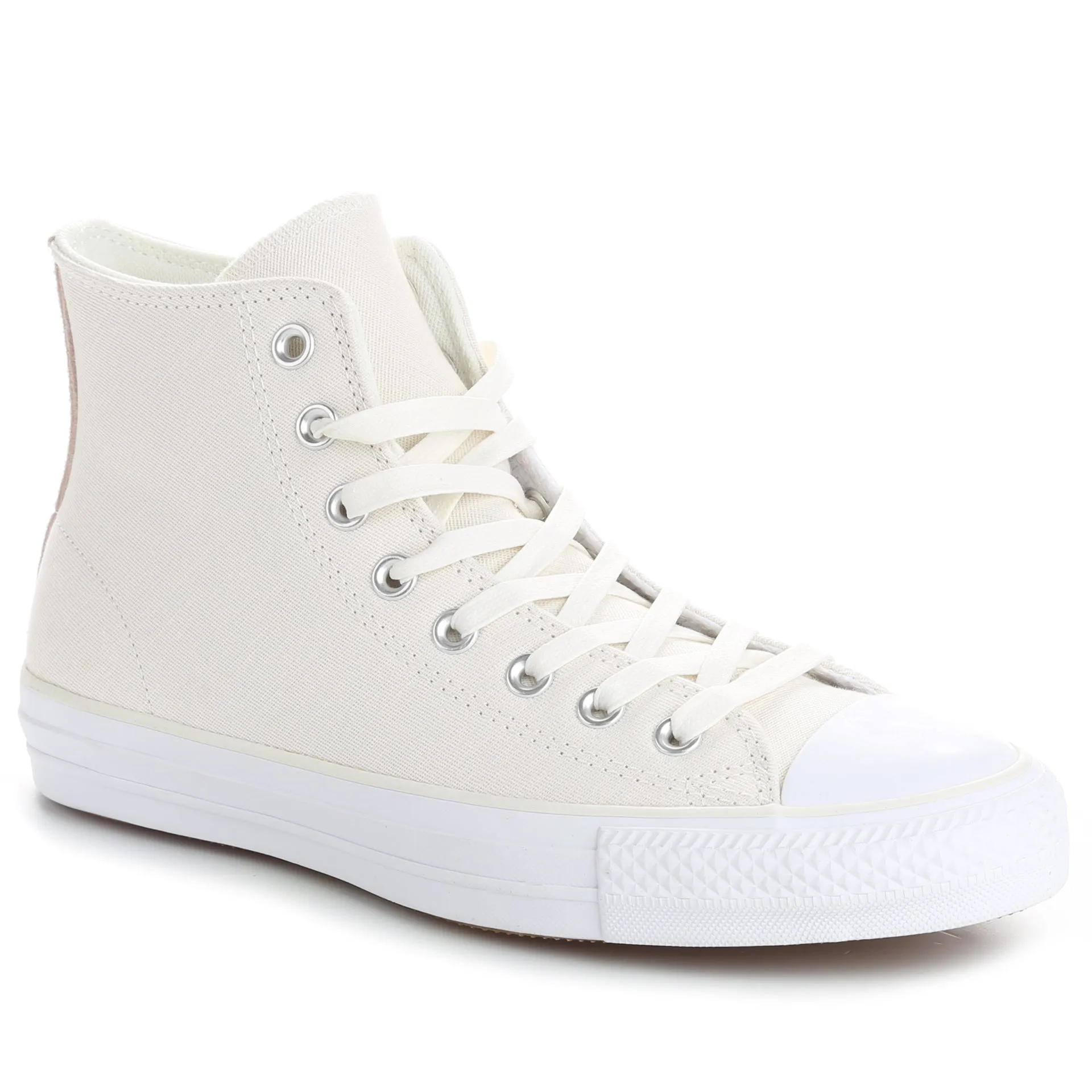 Converse CTAS Pro Suede Backed Twill High Top - Egret/Dusk Pink