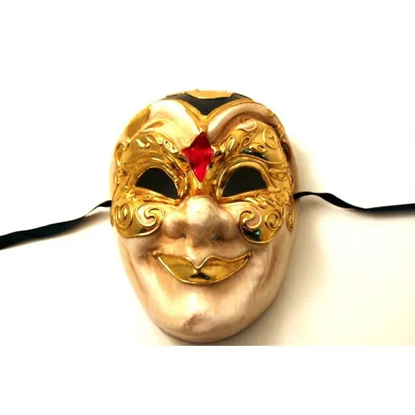 Court Jester Mask, Red Black