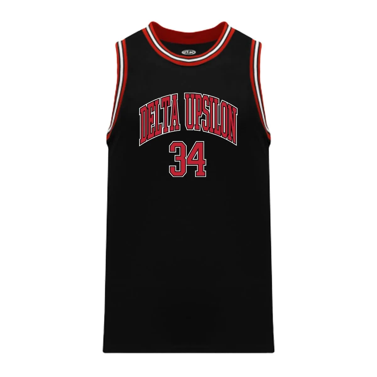 Delta Upsilon Black Basketball Jersey