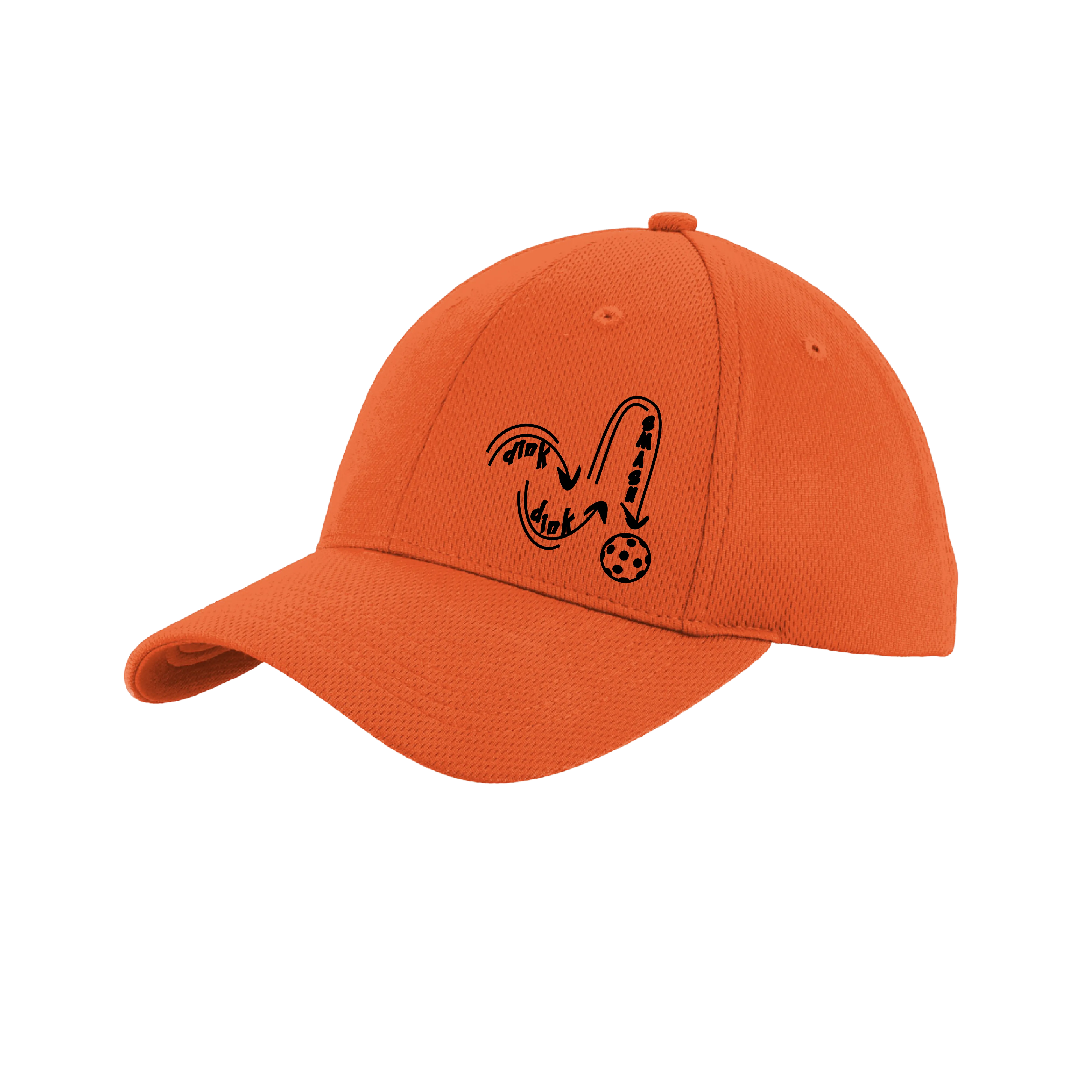 Dink Dink Smash (Black) Customizable | Pickleball Hat | Moisture-Wicking 100% Polyester