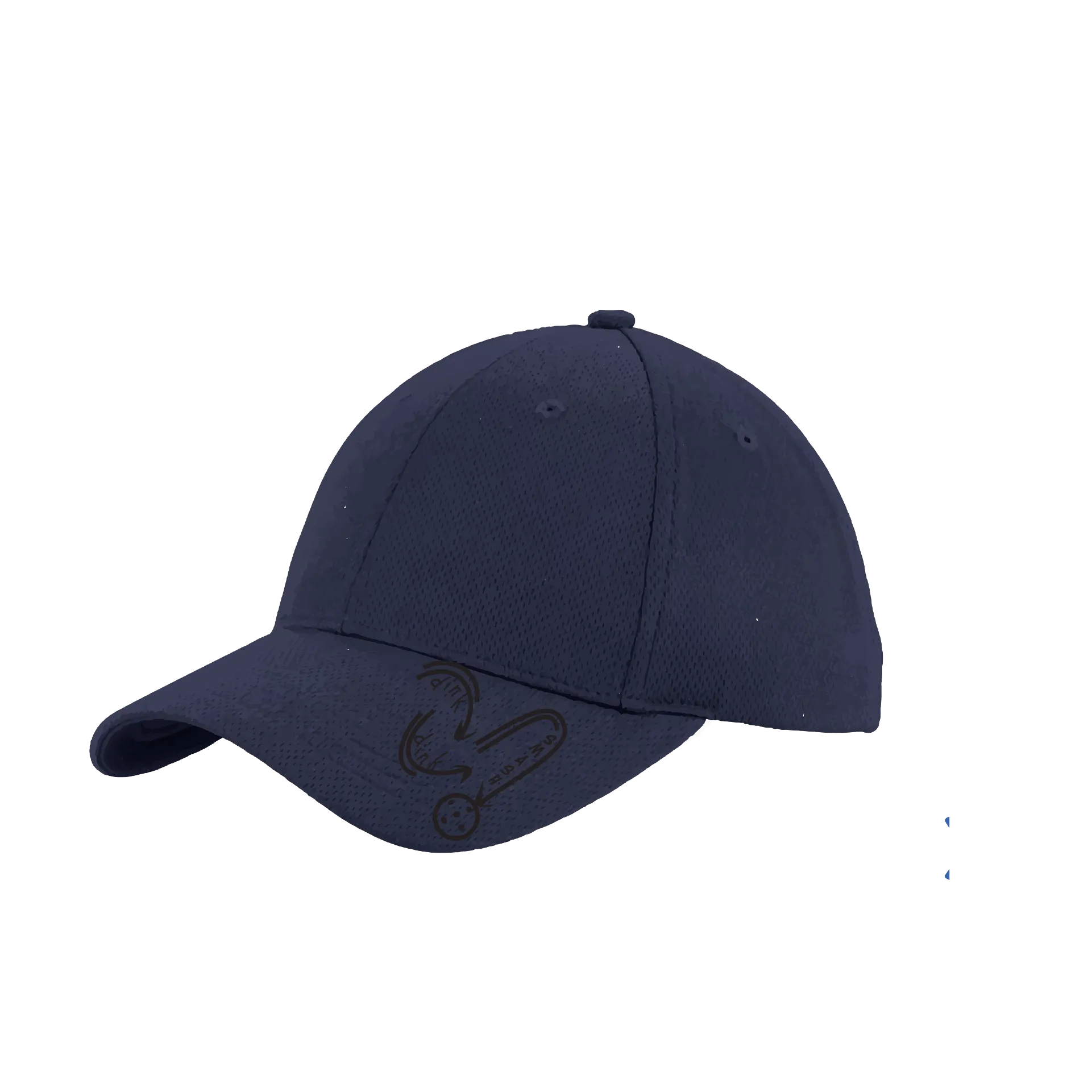 Dink Dink Smash (Black) Customizable | Pickleball Hat | Moisture-Wicking 100% Polyester