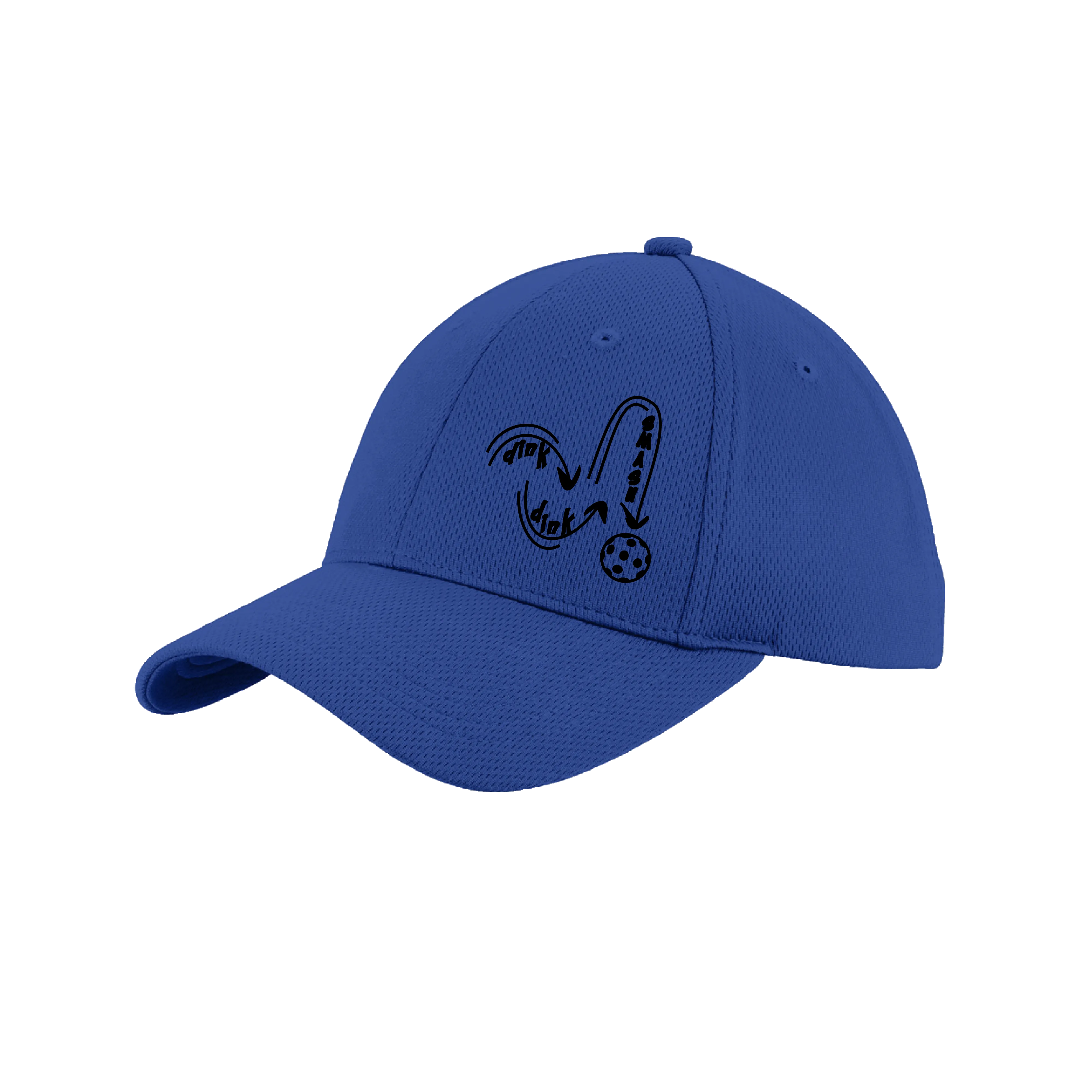 Dink Dink Smash (Black) Customizable | Pickleball Hat | Moisture-Wicking 100% Polyester