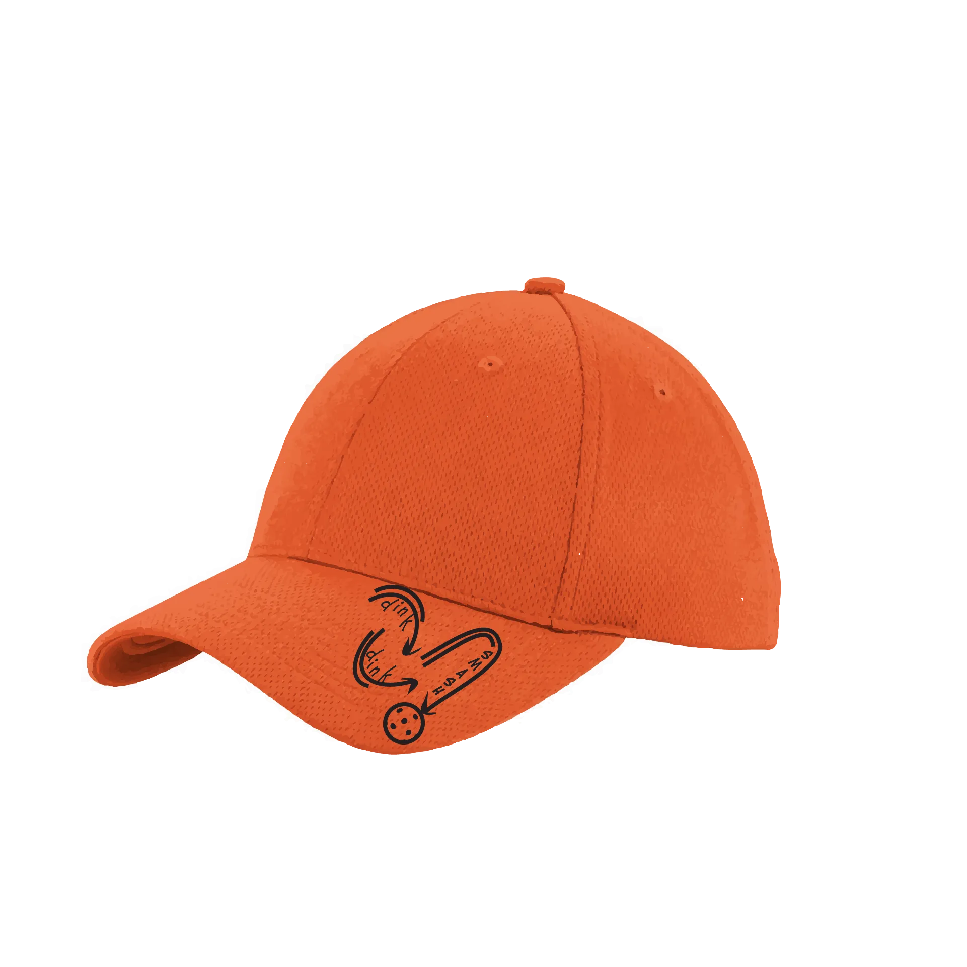 Dink Dink Smash (Black) Customizable | Pickleball Hat | Moisture-Wicking 100% Polyester