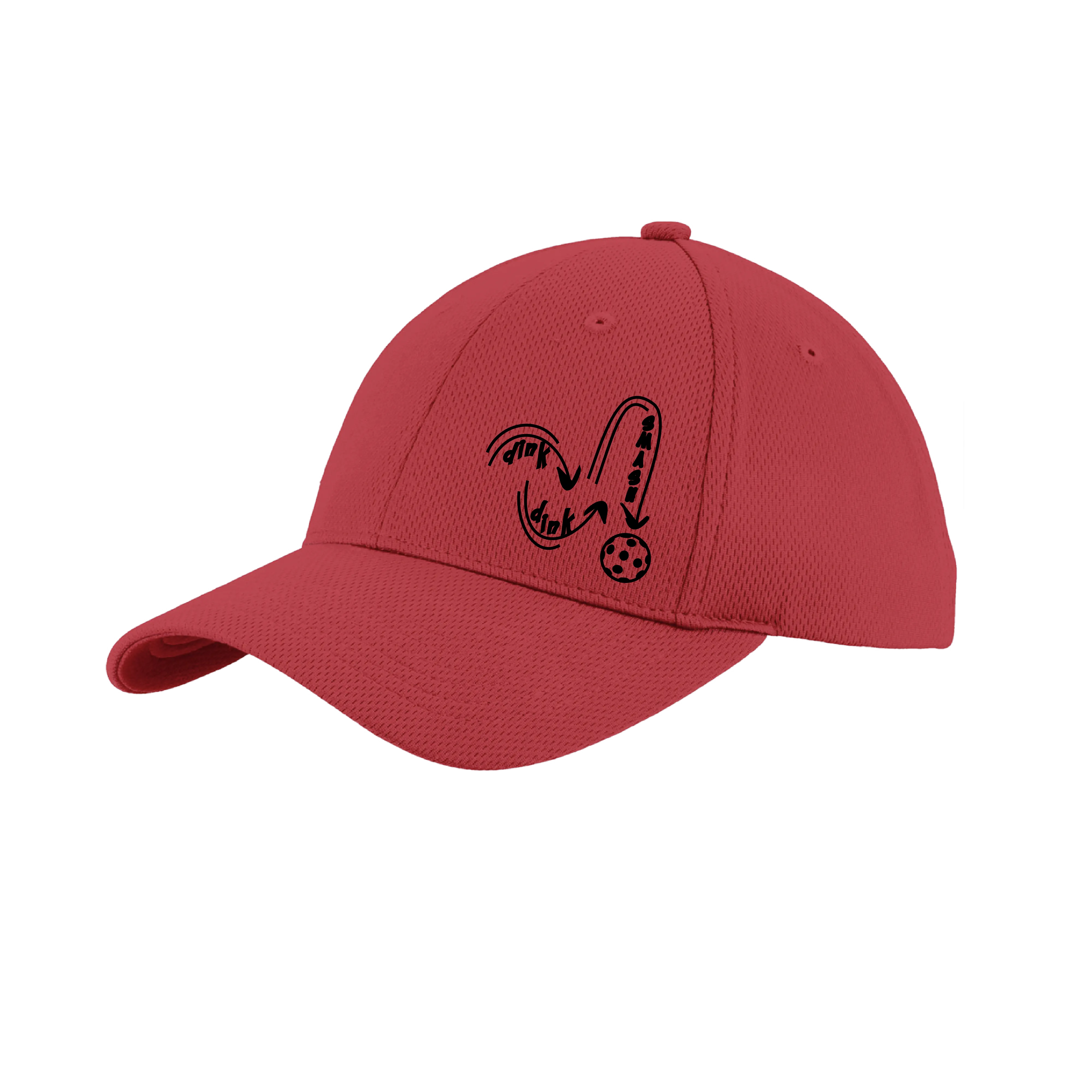 Dink Dink Smash (Black) Customizable | Pickleball Hat | Moisture-Wicking 100% Polyester