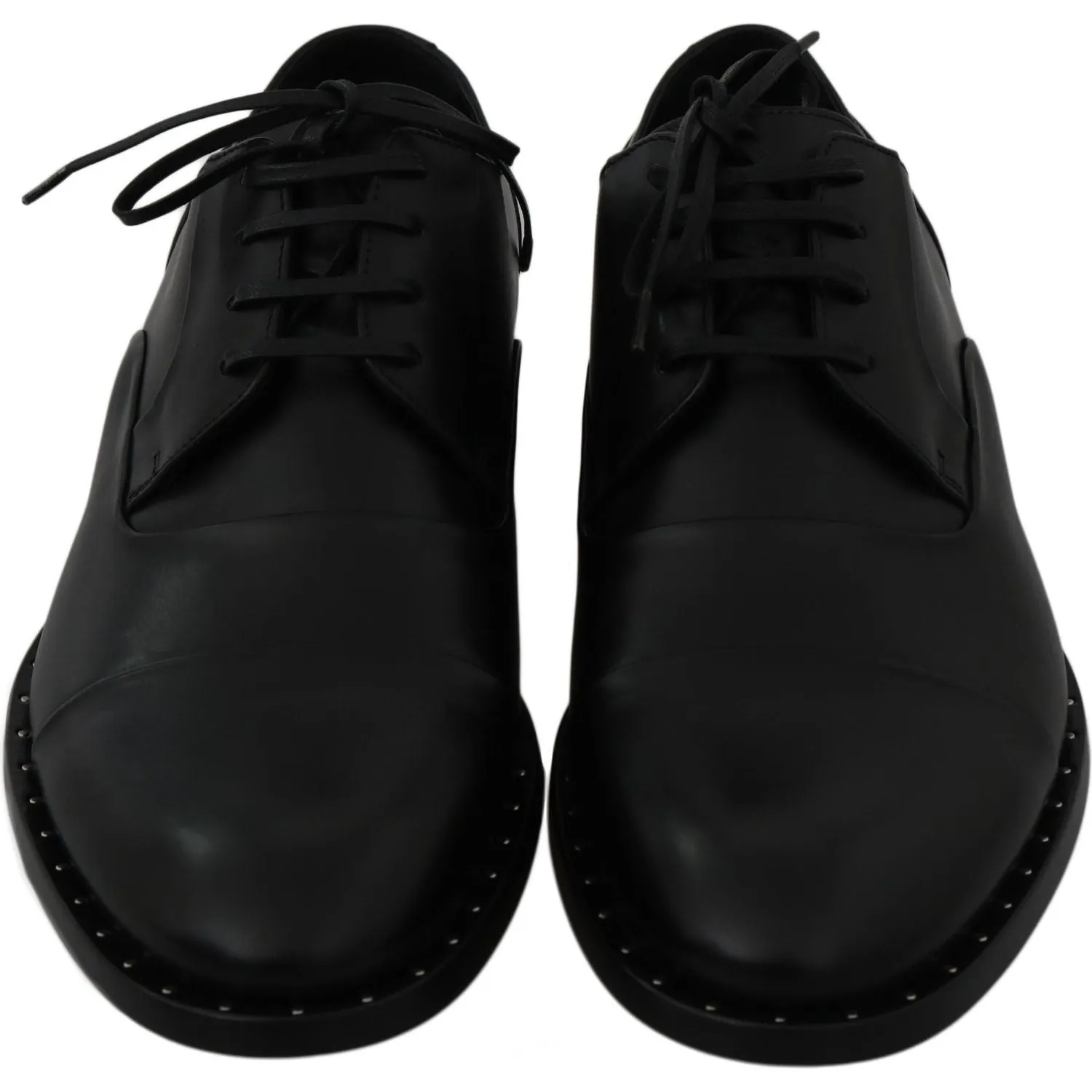 Dolce & Gabbana Sleek Black Leather Formal Dress Shoes