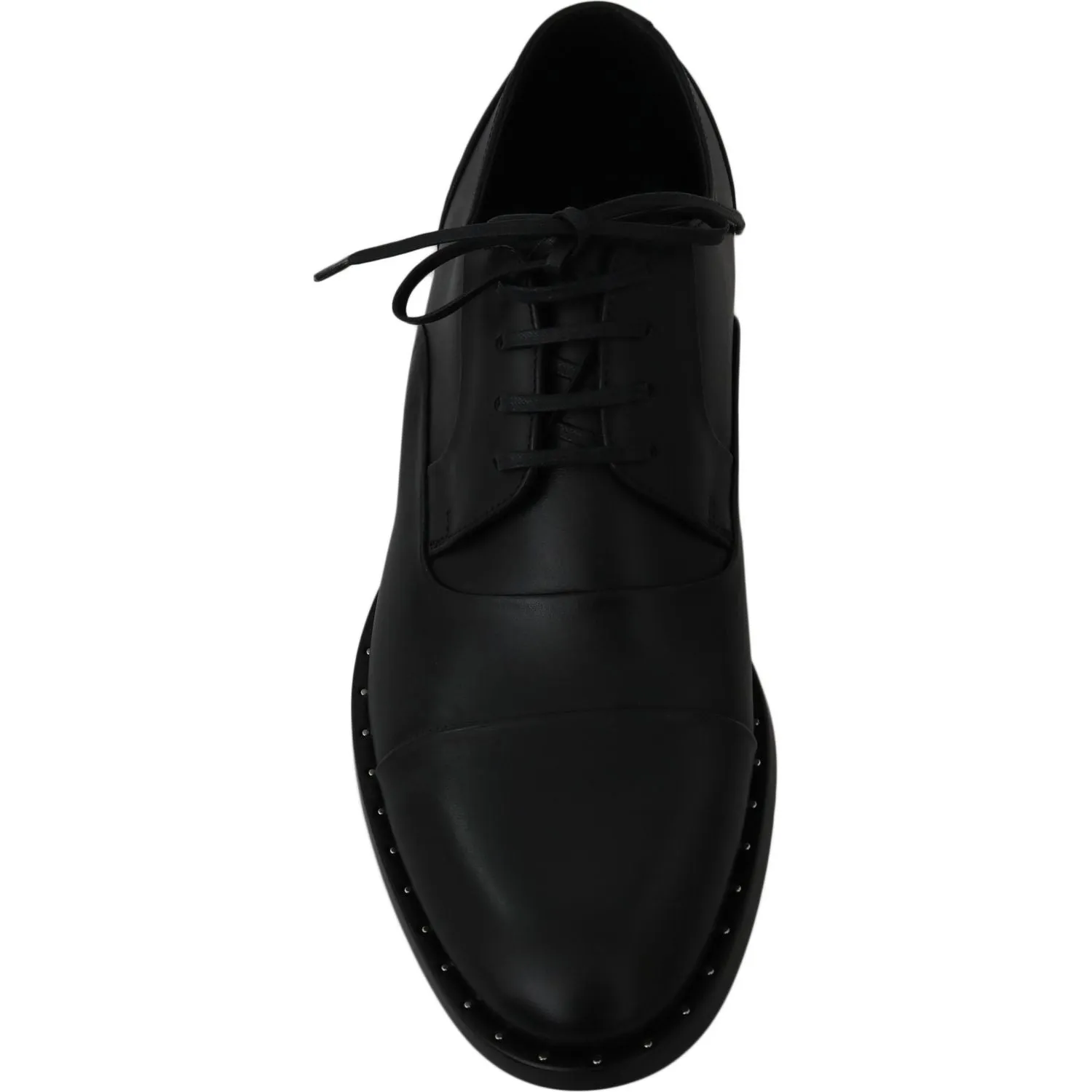 Dolce & Gabbana Sleek Black Leather Formal Dress Shoes