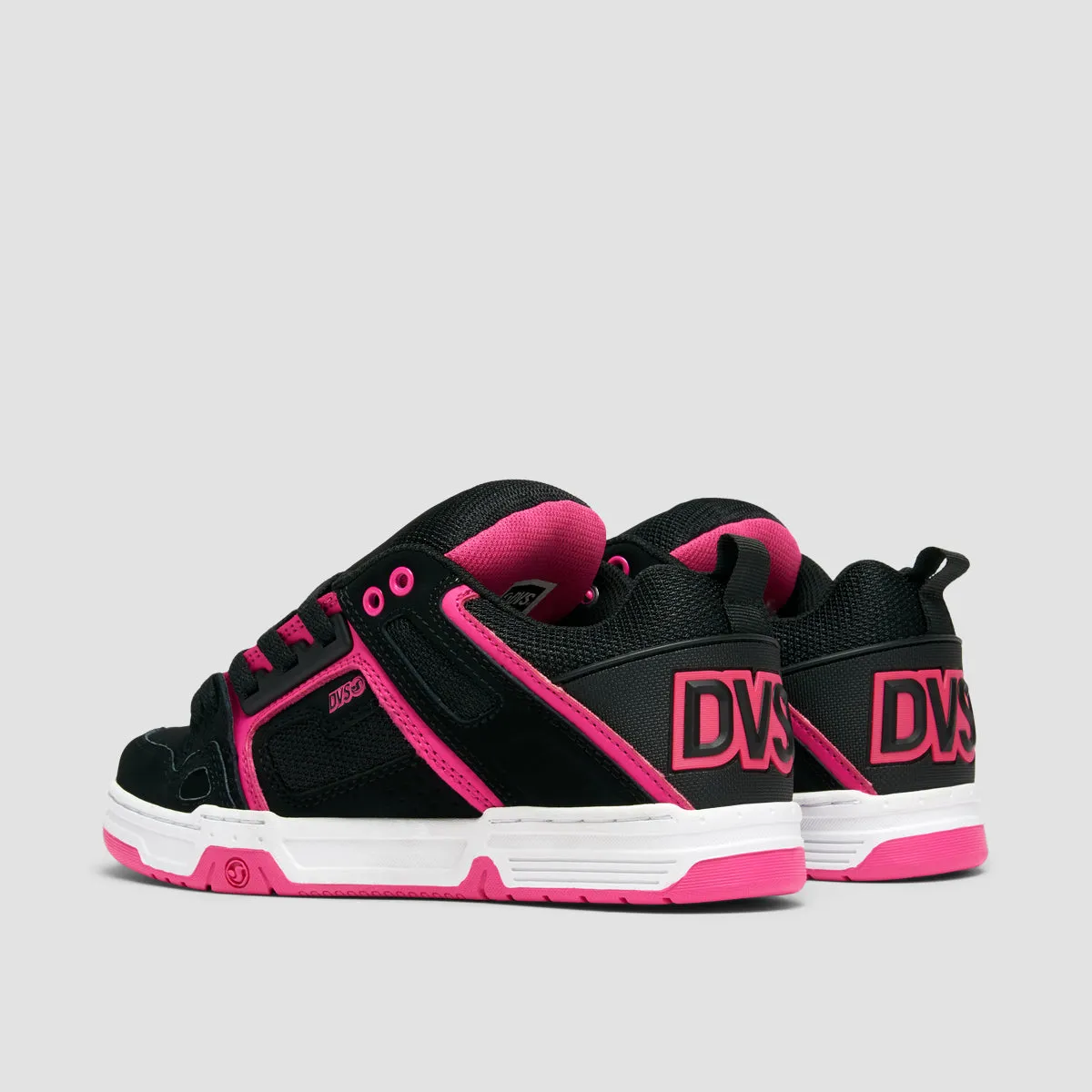 DVS Comanche Shoes - Black/Pink/White Nubuck - Womens