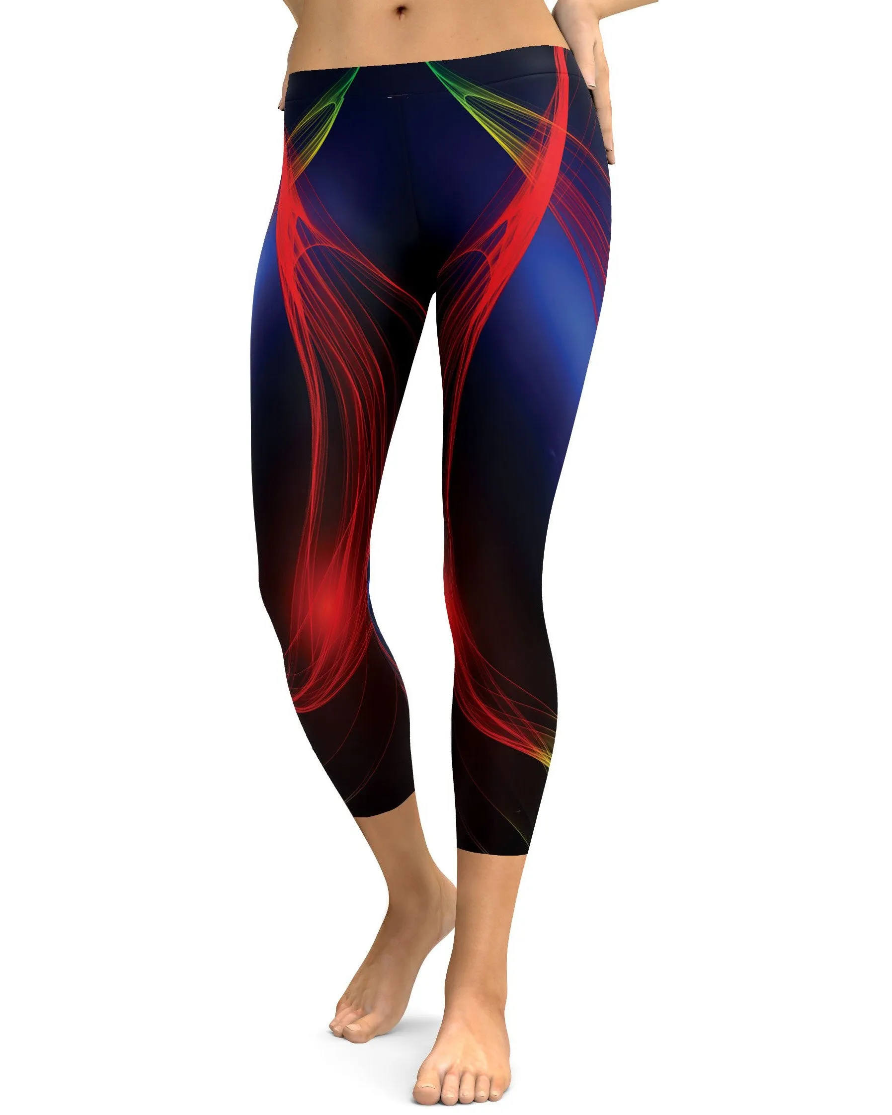 EDM Rainbow Strokes Capris