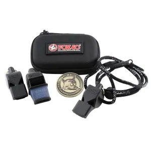 Fox40 Pearl/Classic/Sonik 3 Pack W/ Lanyard - Black