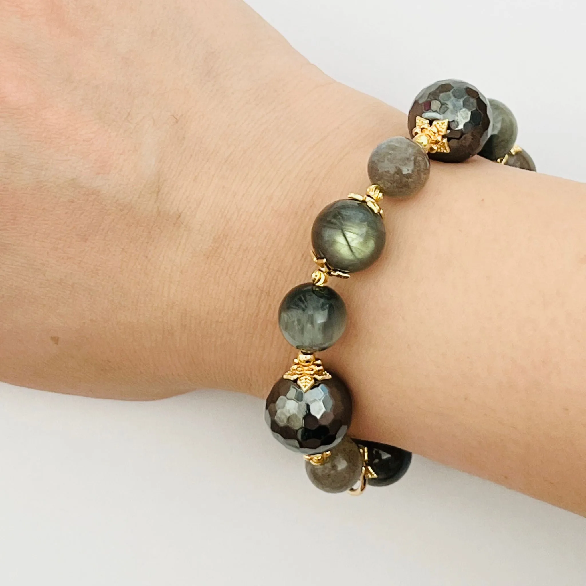 Hematite Courage Bracelet