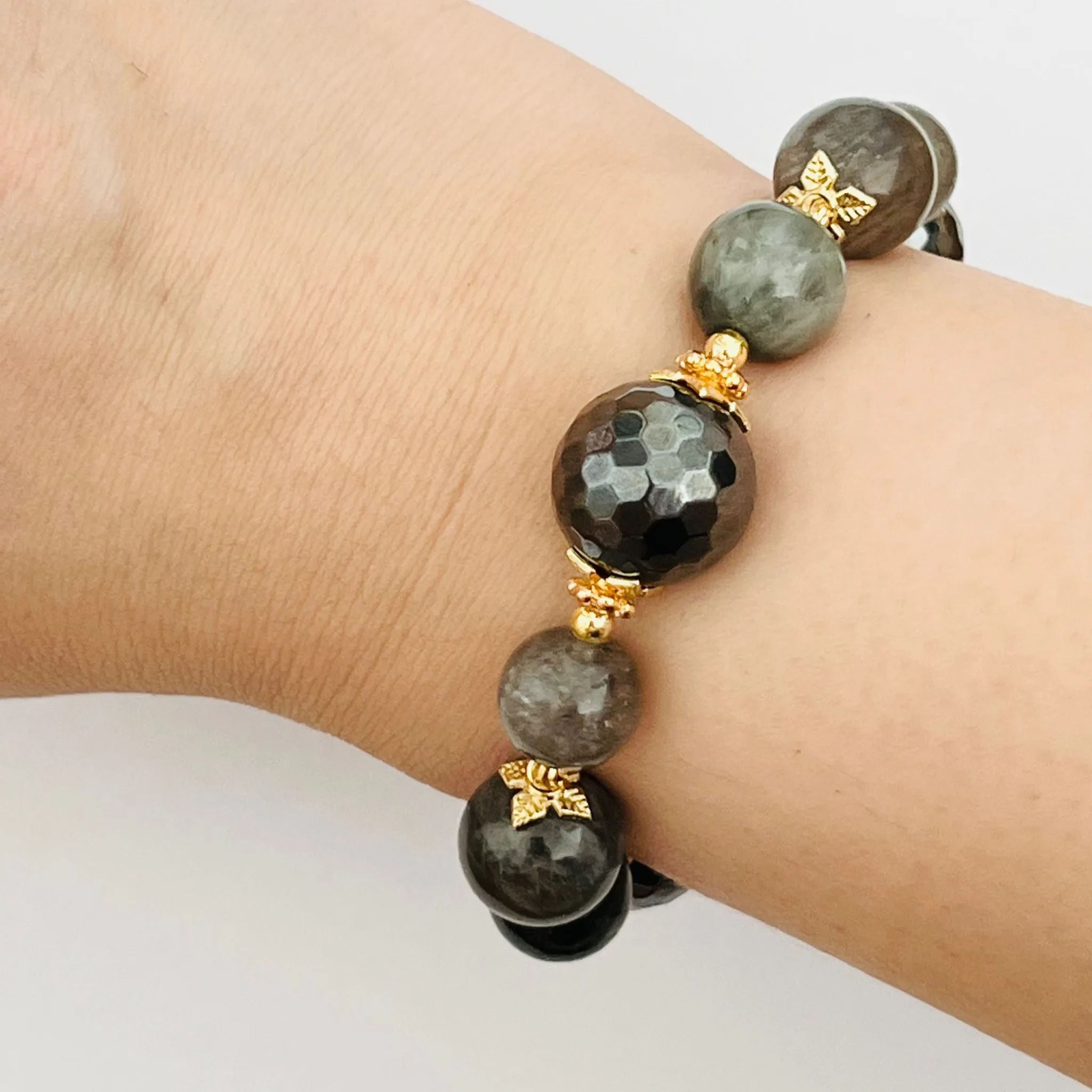 Hematite Courage Bracelet