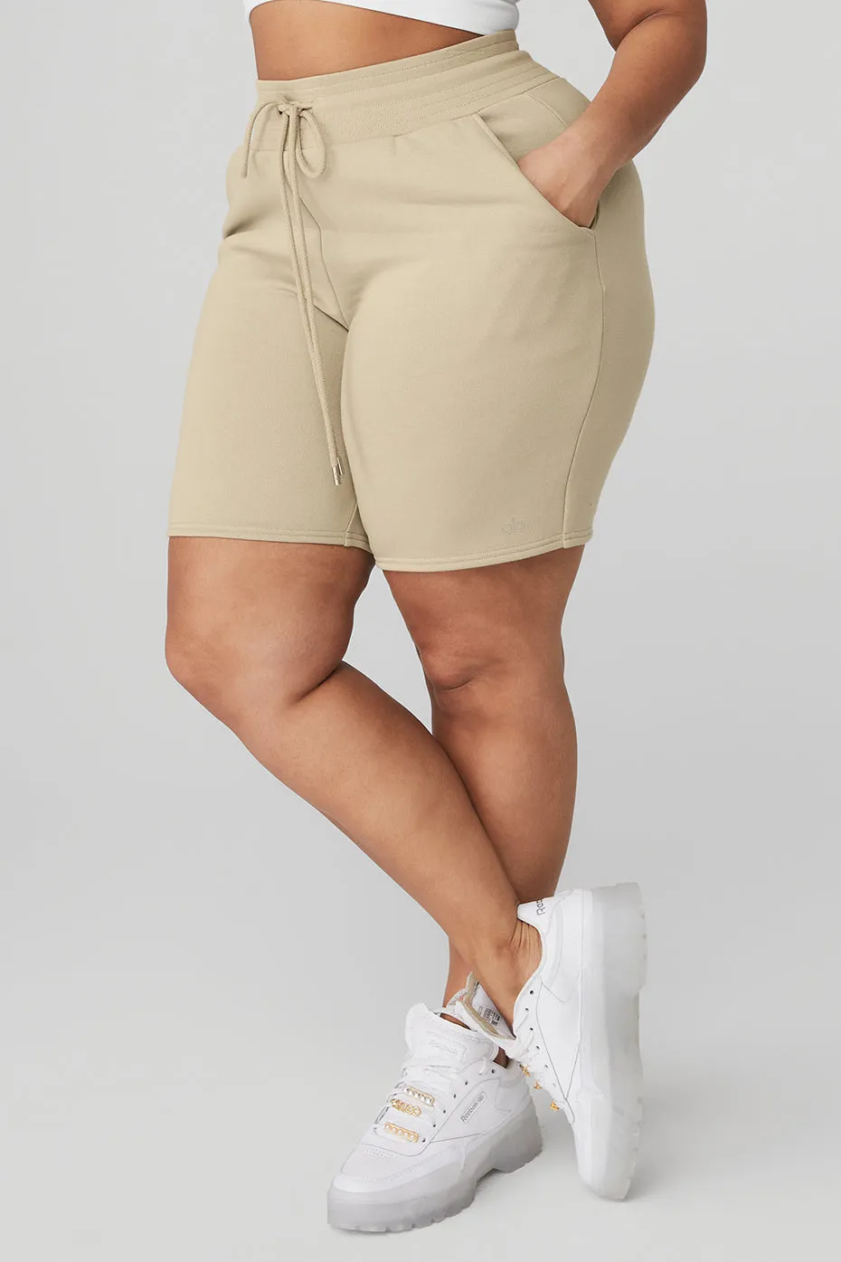 High-Waist Easy Sweat Short - California Sand