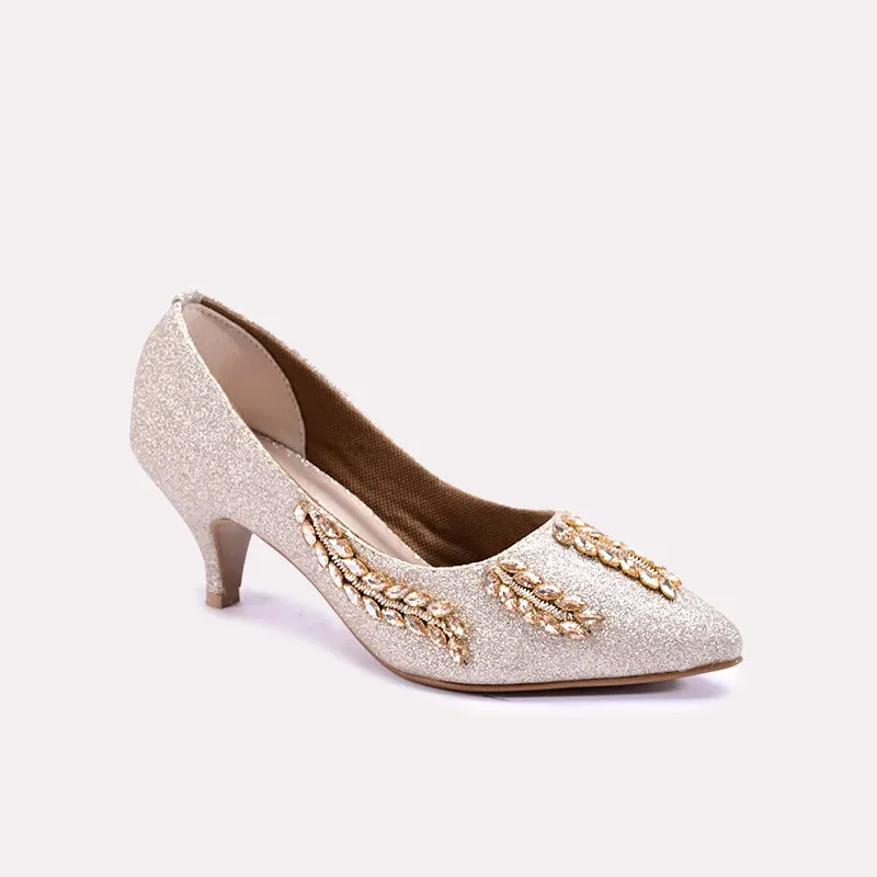 Indira Gold Court Shoes 0431221