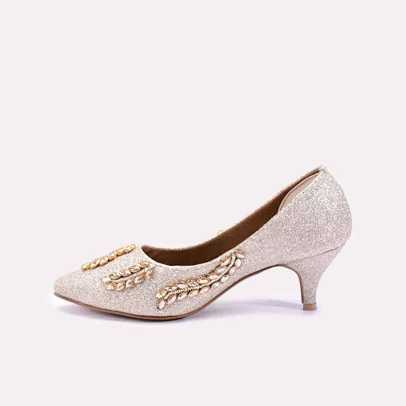 Indira Gold Court Shoes 0431221