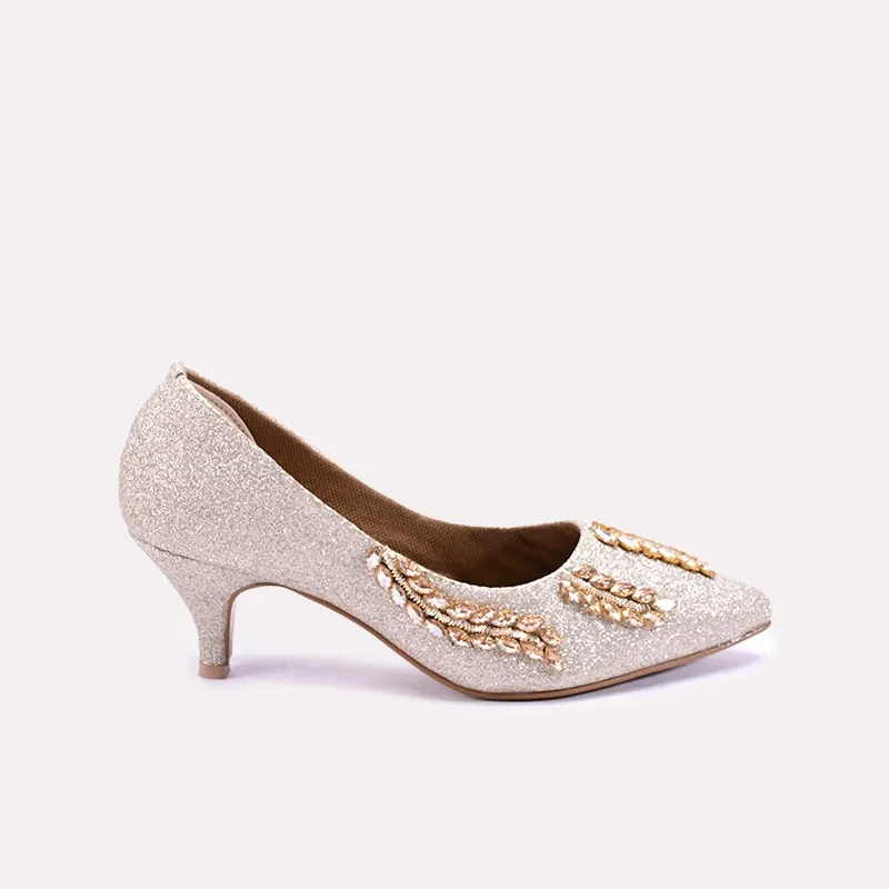 Indira Gold Court Shoes 0431221