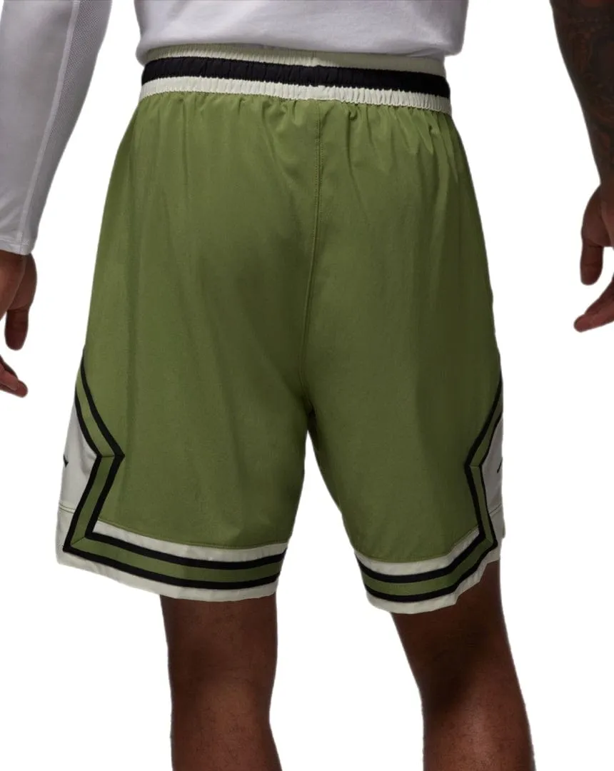 Jordan Dri-Fit Woven Diamond Shorts - Sky Olive / Sea Glass - Black