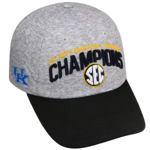 Kentucky Wildcats 2017 SEC Basketball Tournament Champions Locker Room Hat Cap