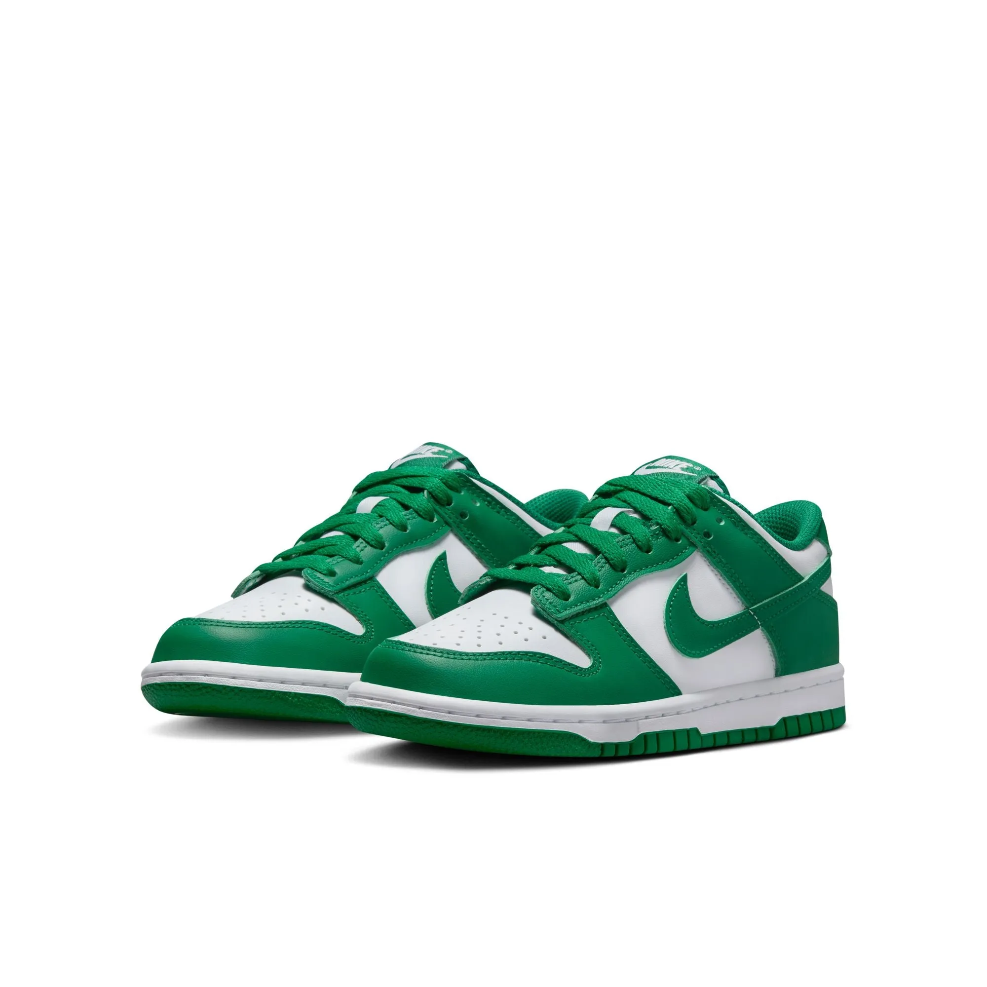 KIDS NIKE DUNK LOW GS (WHITE/MALACHITE)