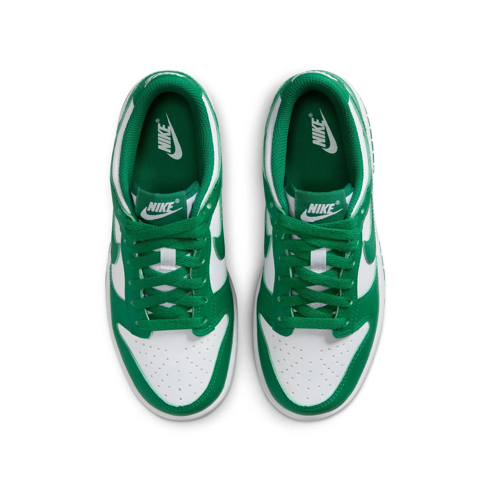 KIDS NIKE DUNK LOW GS (WHITE/MALACHITE)