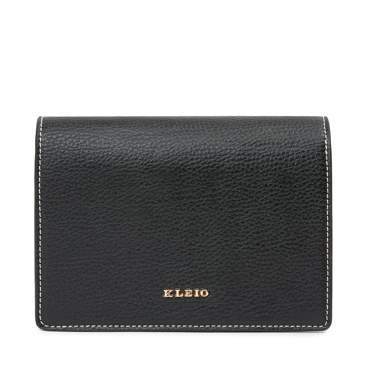 KLEIO Vegan Bold Geometric Clutch Sling Bag for Women/Girls (Black)