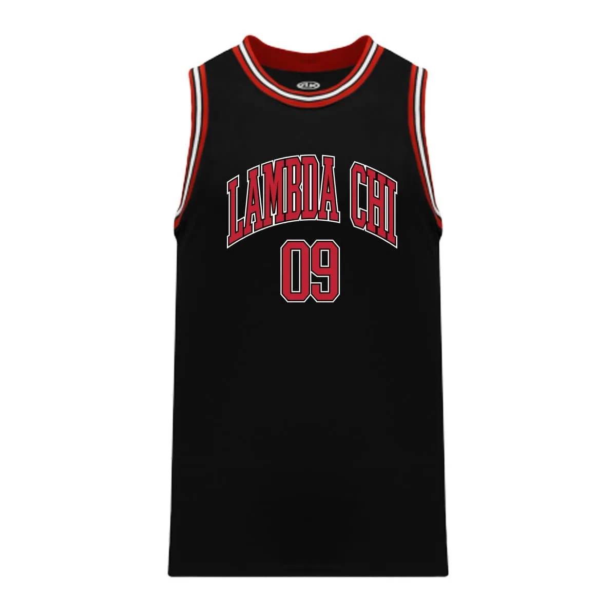 Lambda Chi Black Basketball Jersey