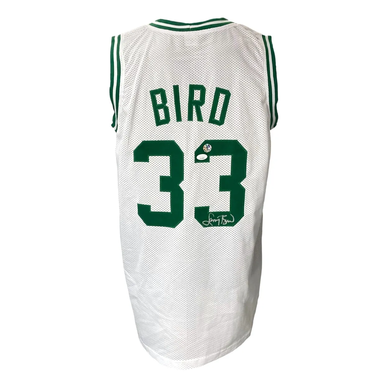 Larry Bird Signed Custom White Pro-Style Basketball Jersey Bird JSA ITP