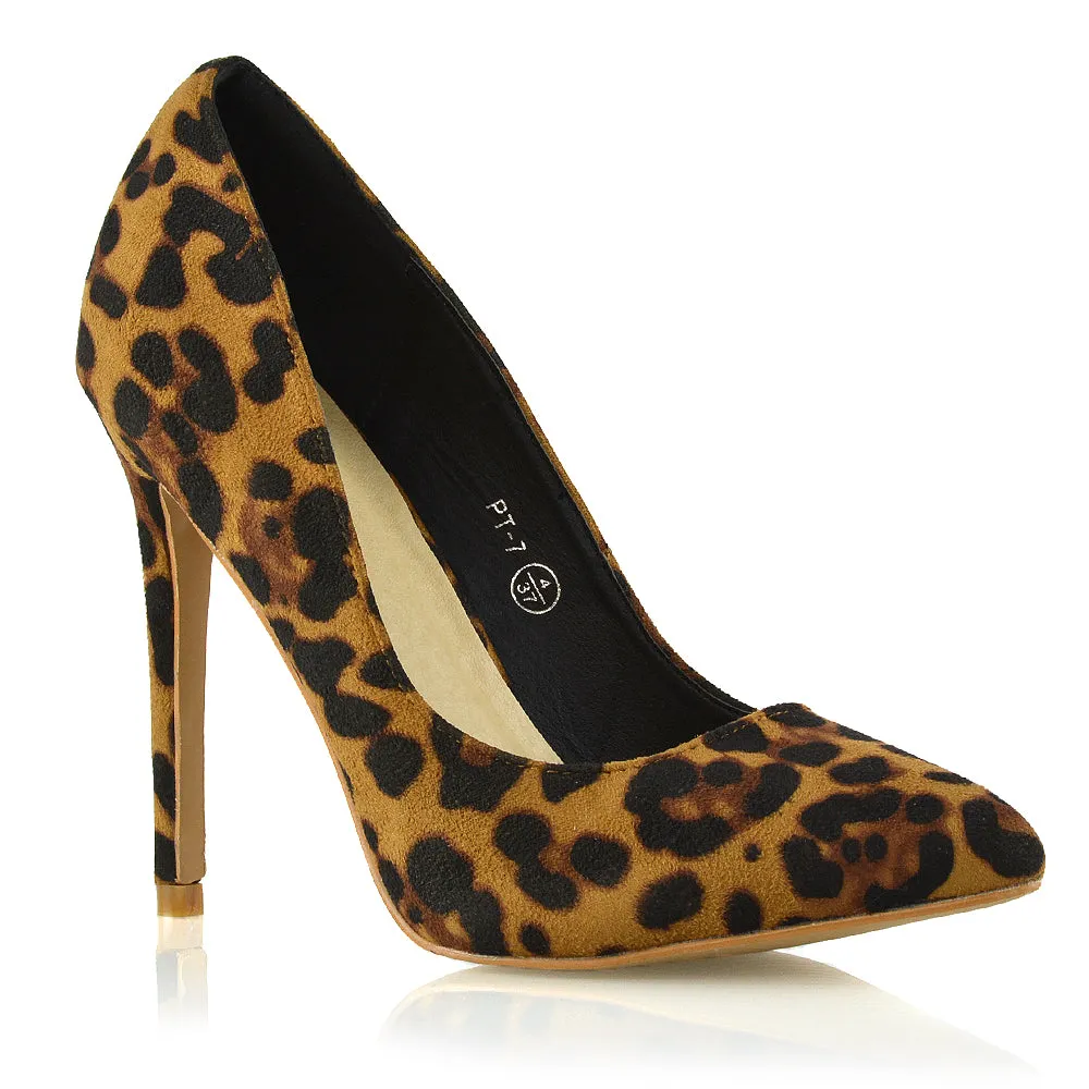 Lu-Lu Pointed Toe Statement Stiletto High Heel Court Shoes in Yellow