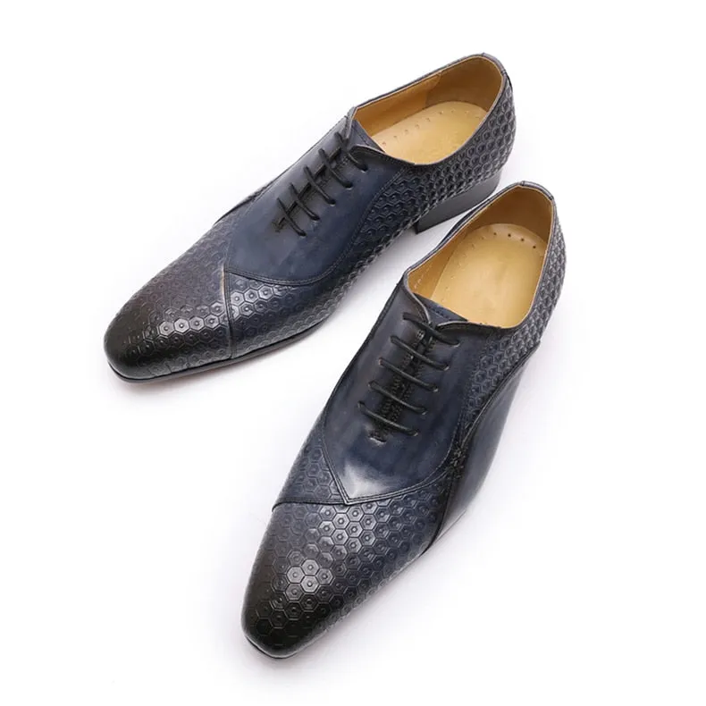 LuxeLeather Pointed Toe Oxford