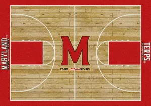 Maryland Terrapins Milliken Basketball Home Court Novelty Area Rug