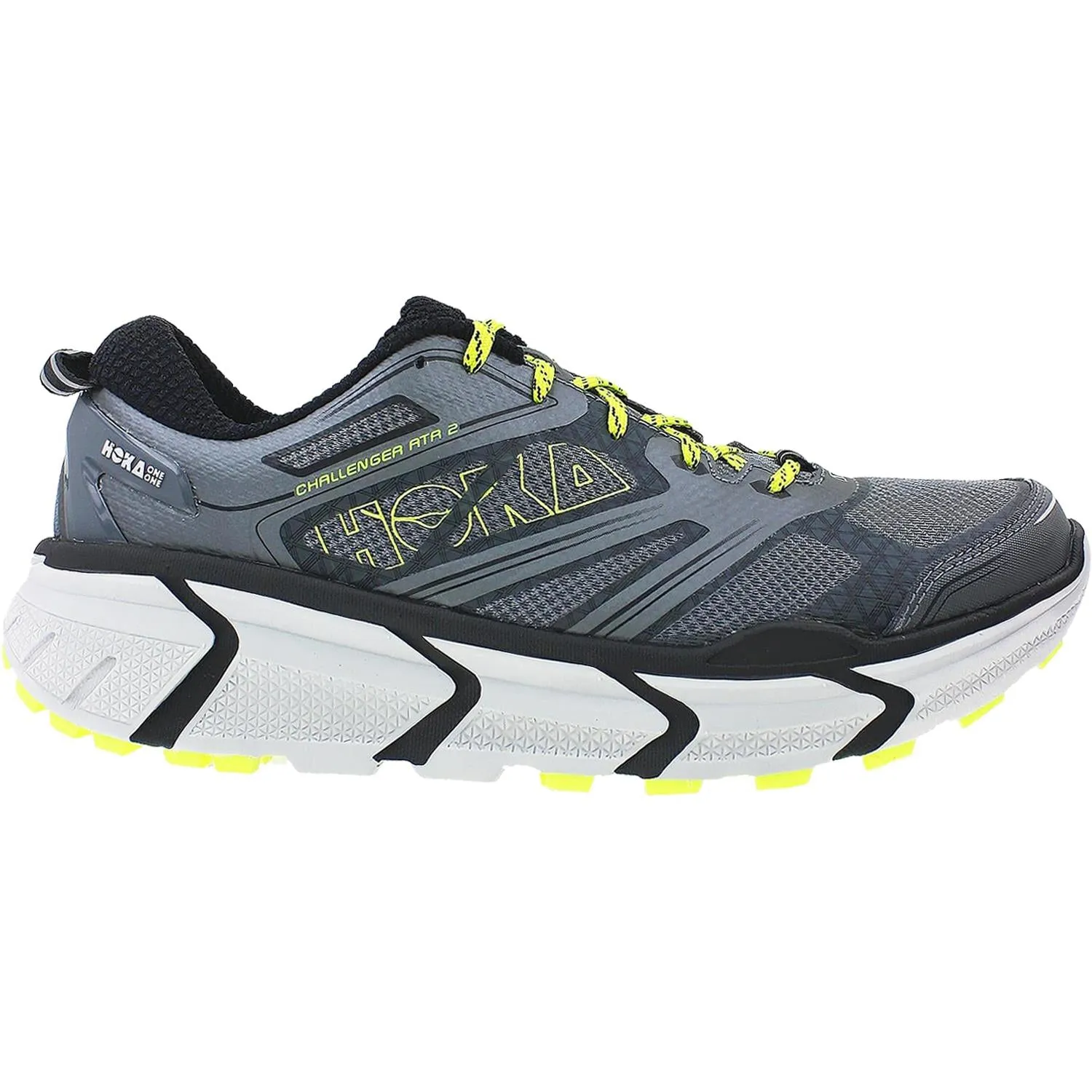 Men's Hoka One One Challenger ATR 2 Grey/Citrus Mesh