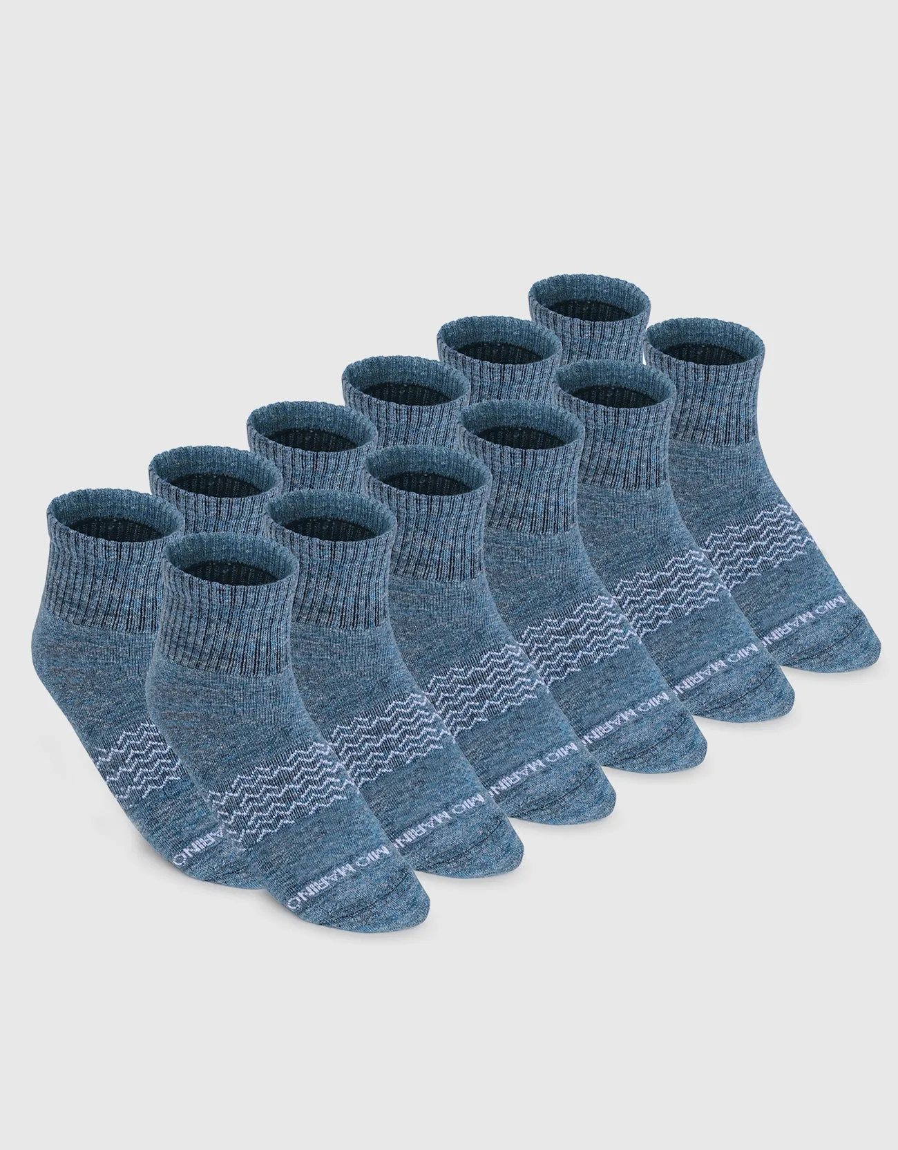 Men's Moisture Control Low Cut Ankle Socks 12 Pack