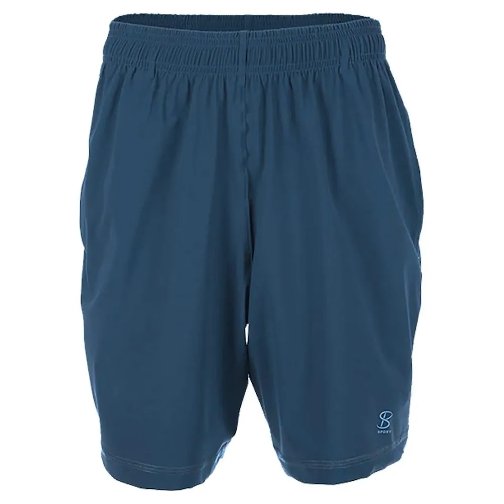 Men's SB Sport Game 9 Inch Tennis Short Steel Blue