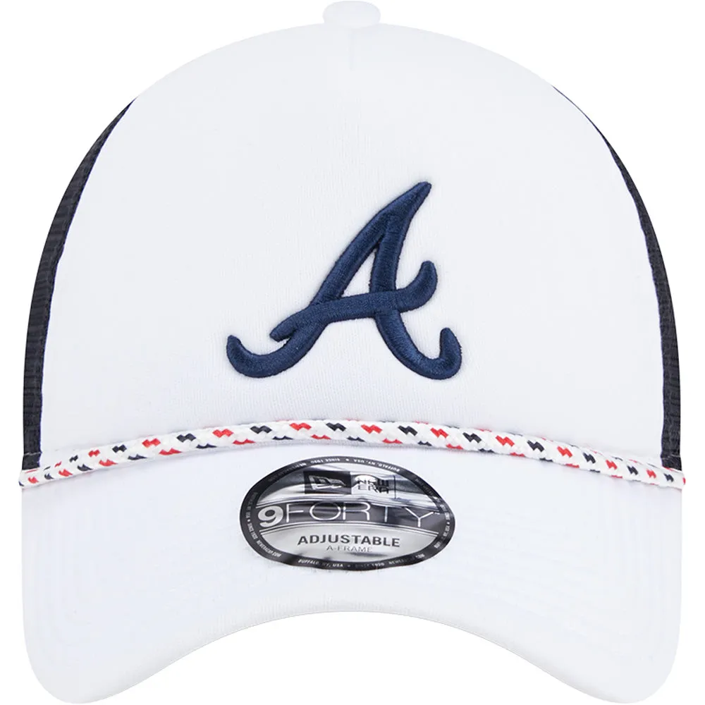 MLB Atlanta Braves New Era Court Sport 9FORTY A-Frame Adjustable Hat