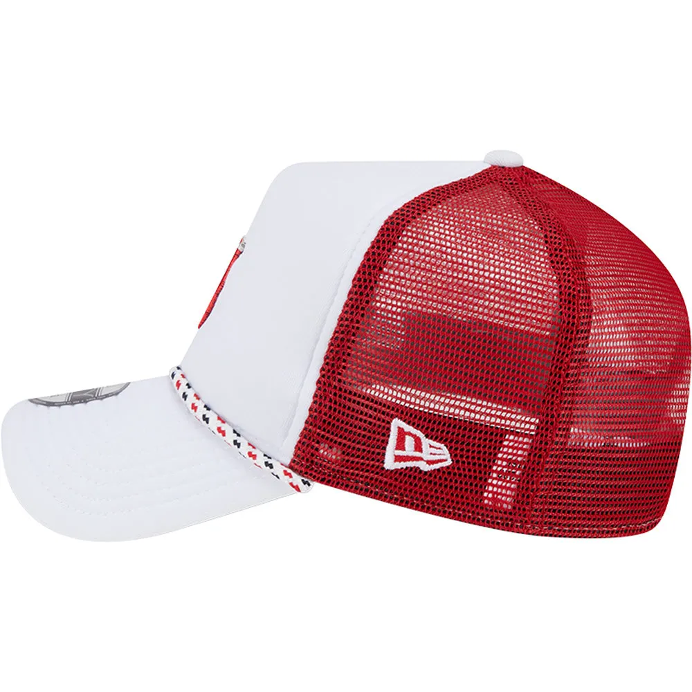 MLB Los Angeles Angels New Era Court Sport 9FORTY A-Frame Adjustable Hat