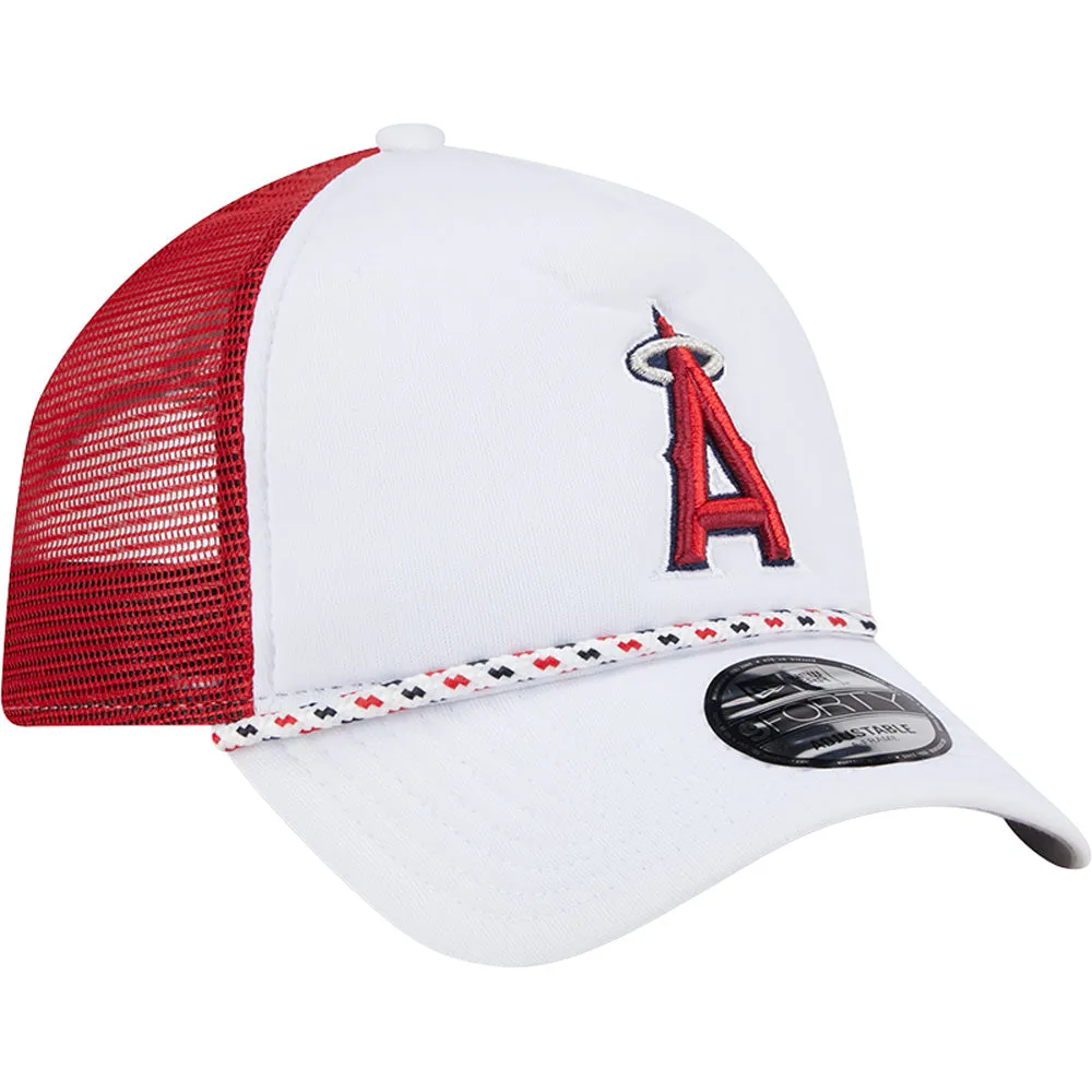 MLB Los Angeles Angels New Era Court Sport 9FORTY A-Frame Adjustable Hat