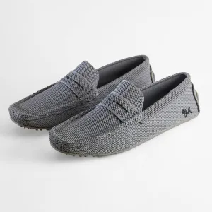 Neeman's Knitted Loafers for Men | Steel Grey