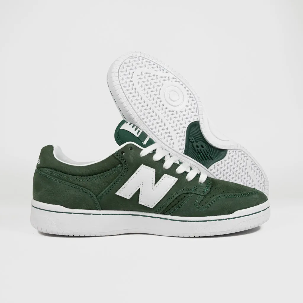 New Balance Numeric - 480 Shoes - Forest Green / White