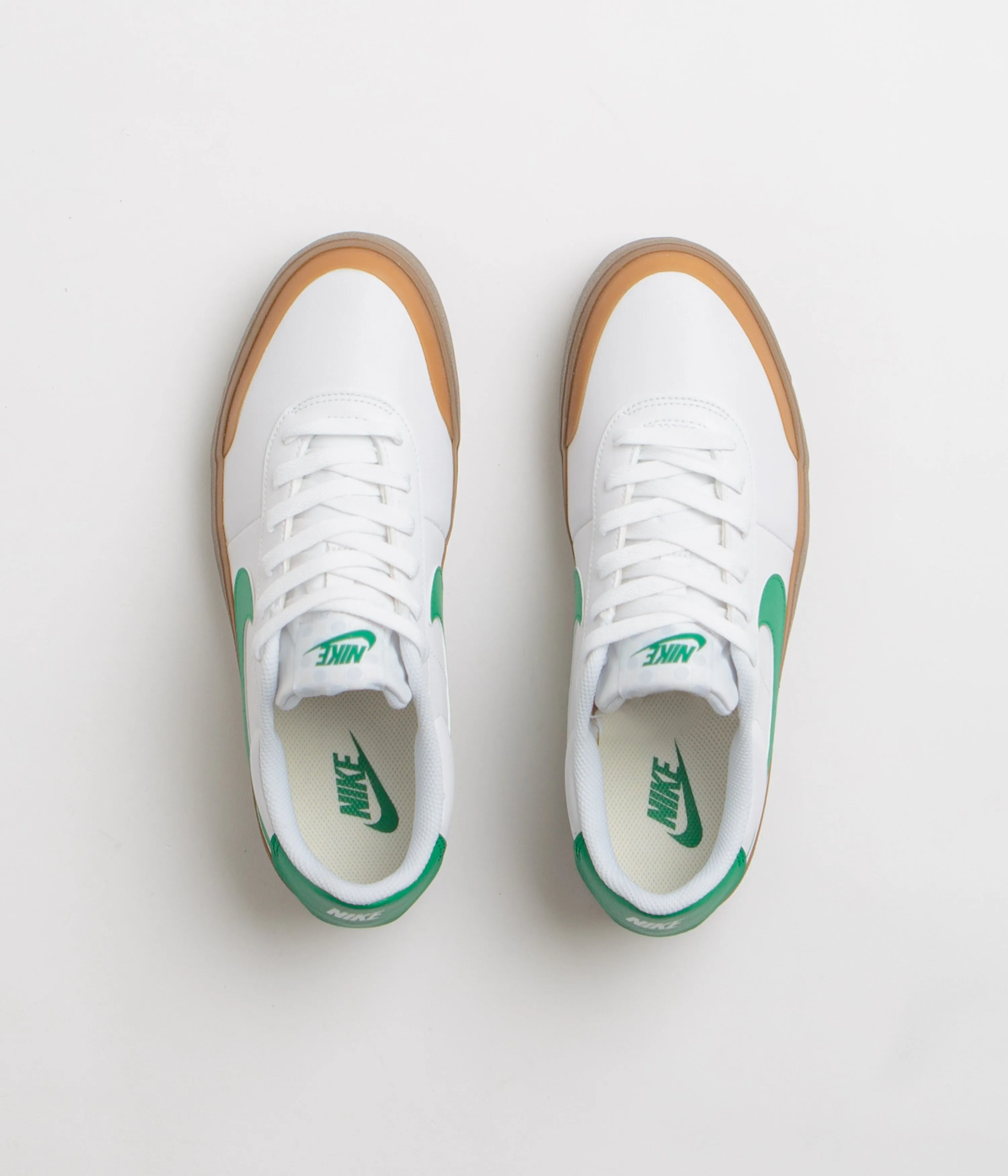 Nike Court Shot Shoes - White / Malachite - Gum Med Brown