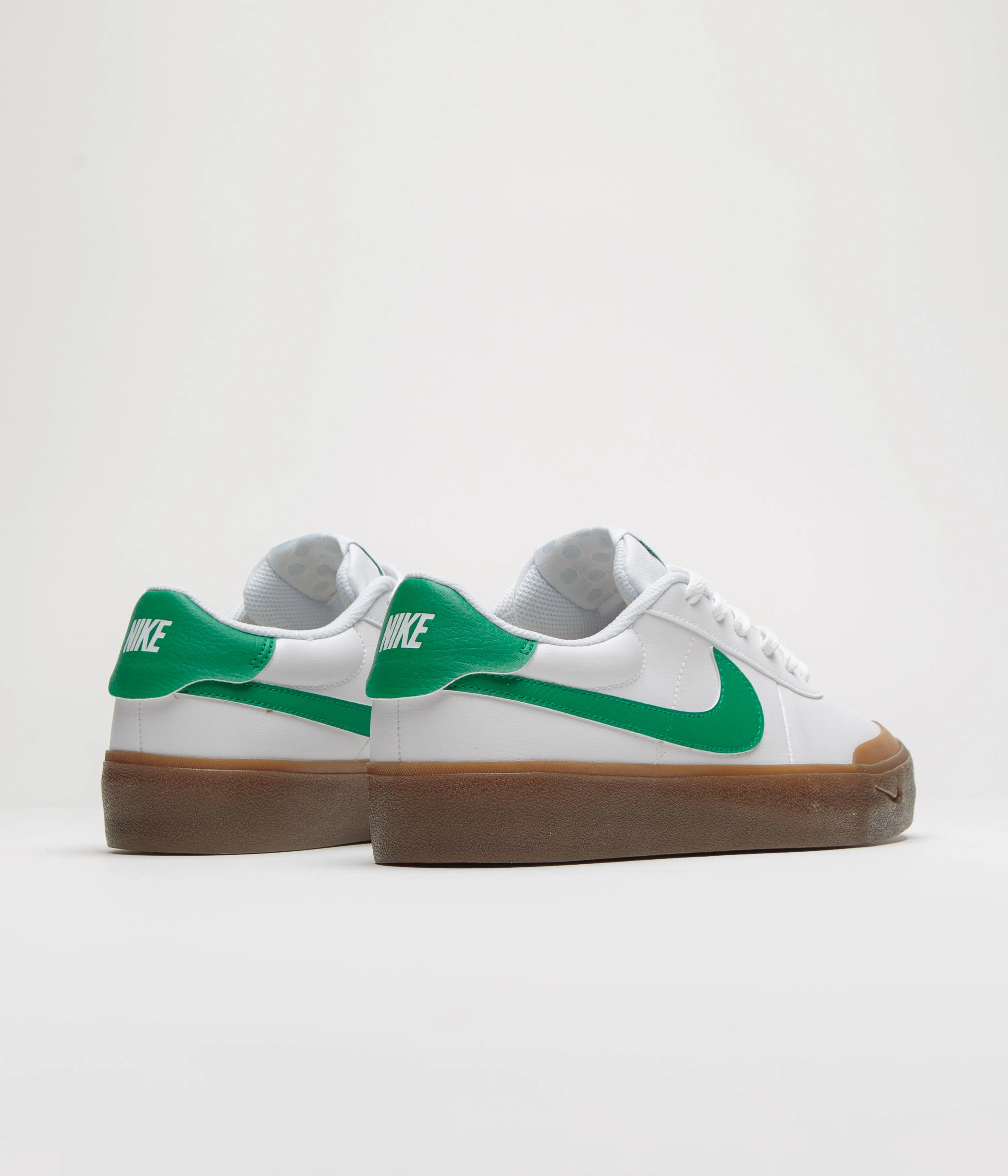 Nike Court Shot Shoes - White / Malachite - Gum Med Brown