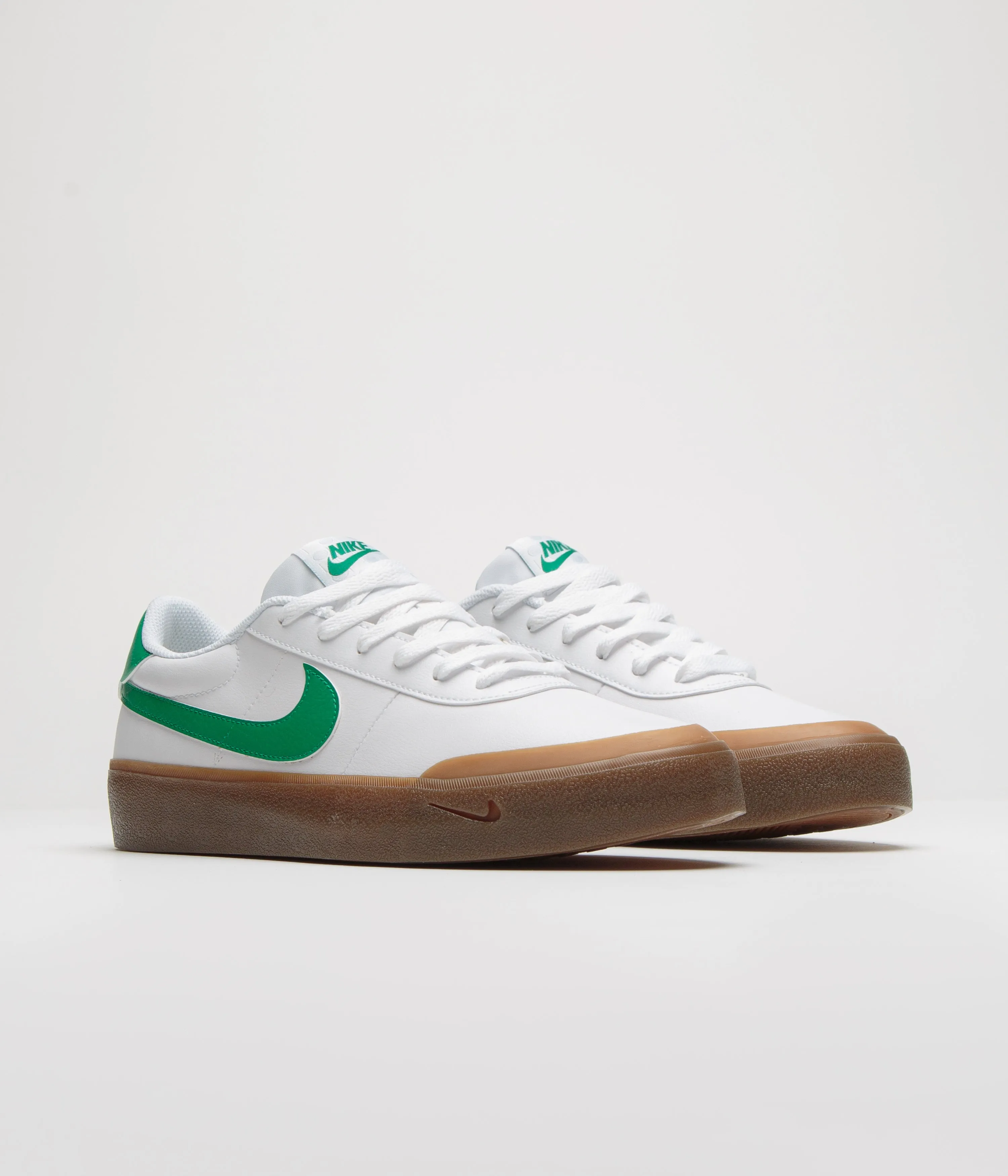 Nike Court Shot Shoes - White / Malachite - Gum Med Brown