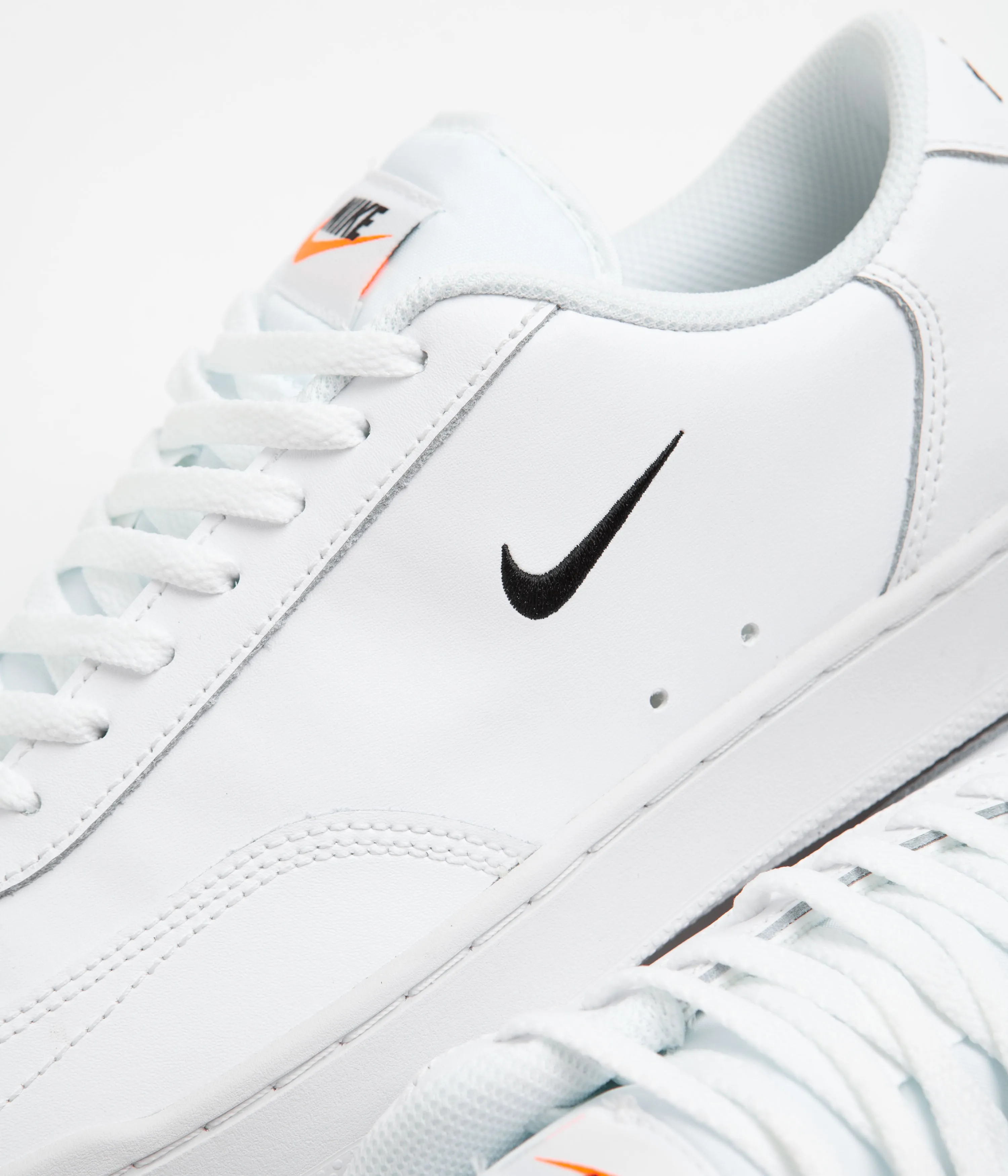 Nike Court Vintage Shoes - White / Black - Total Orange