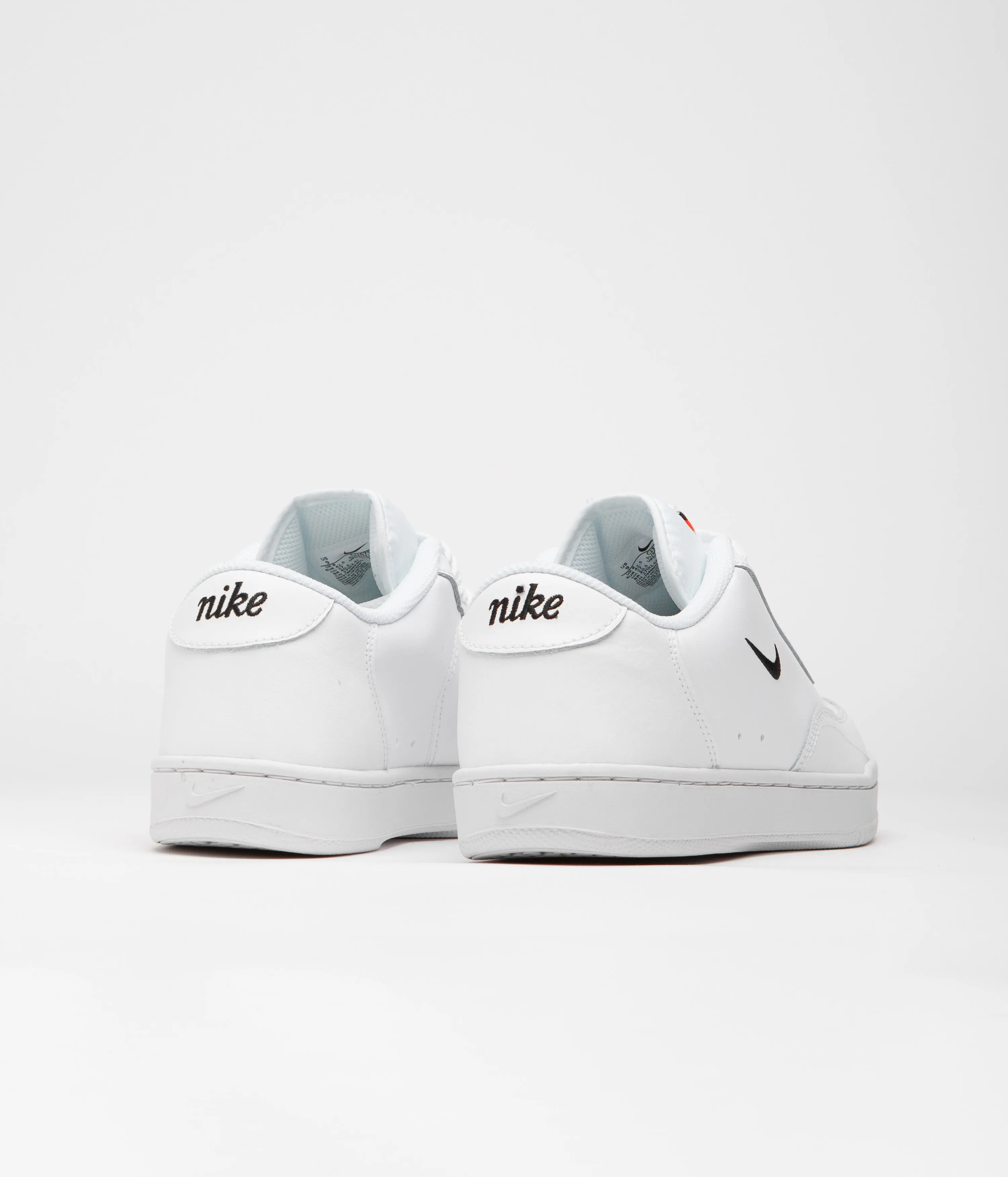 Nike Court Vintage Shoes - White / Black - Total Orange