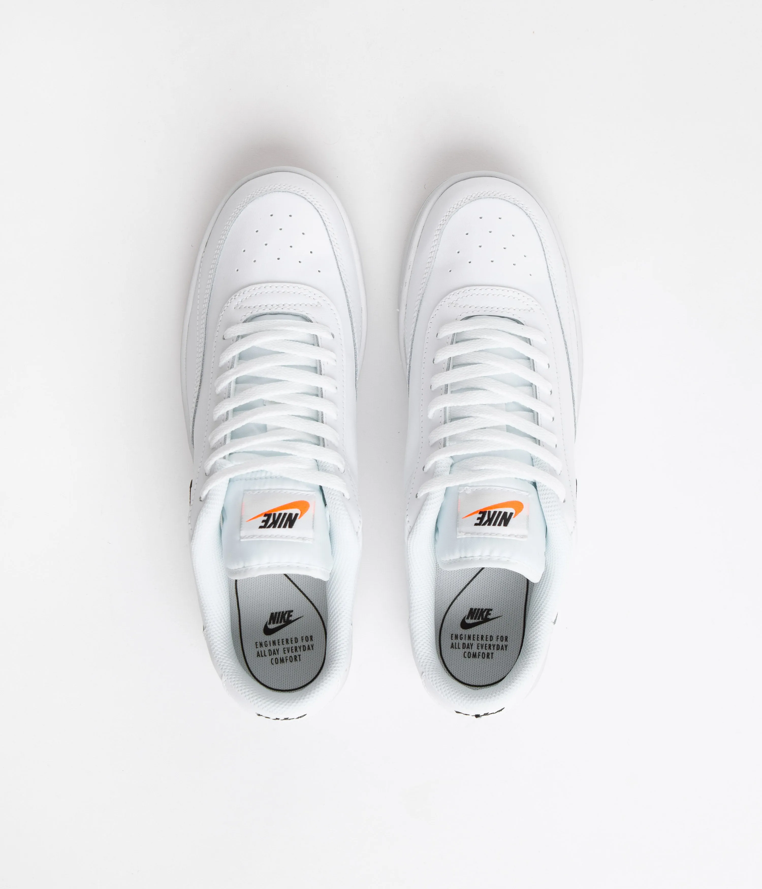 Nike Court Vintage Shoes - White / Black - Total Orange